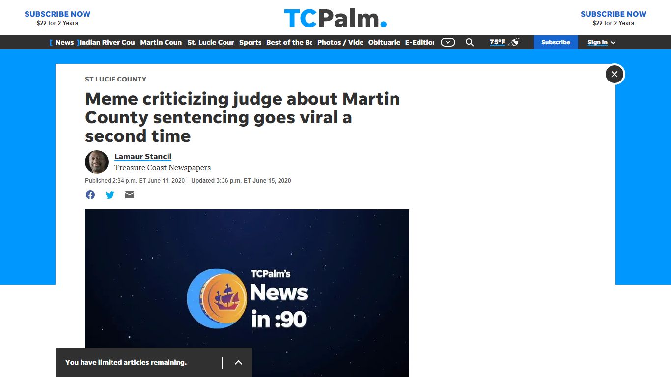 Meme accusing judge of unfair sentencing in Martin County goes viral